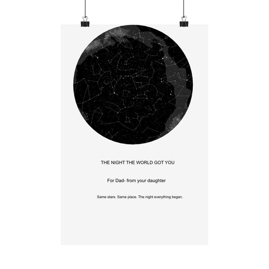 The "Always With You" Personalized Star Map — Custom Night Sky Print